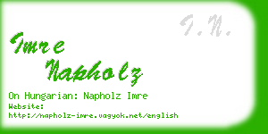 imre napholz business card